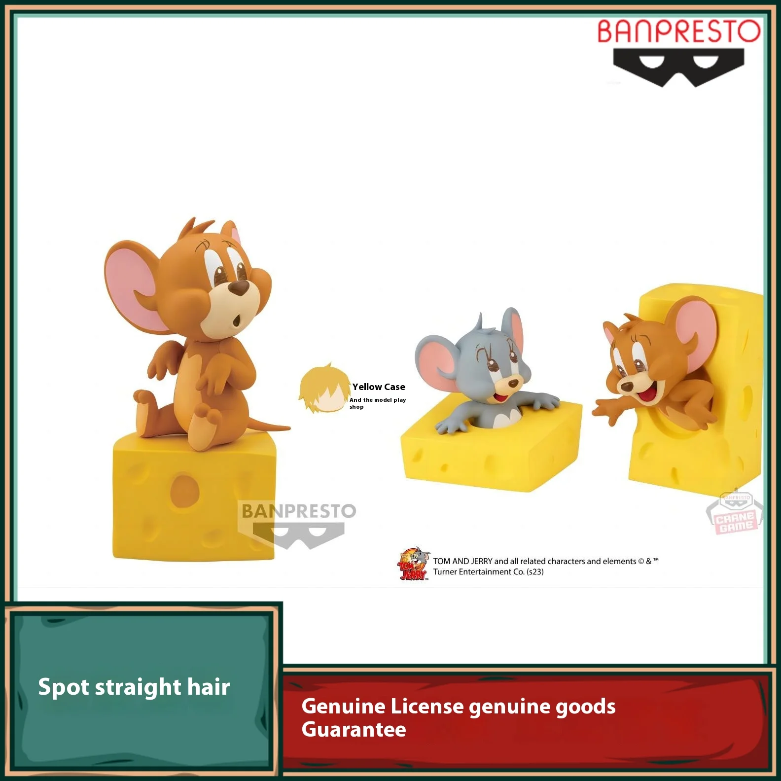 Anime Action Figure Bandai Tom And Jerry I Love Cheese Series Jerry Tuffy Figures Figurines Gift For Kids Toys