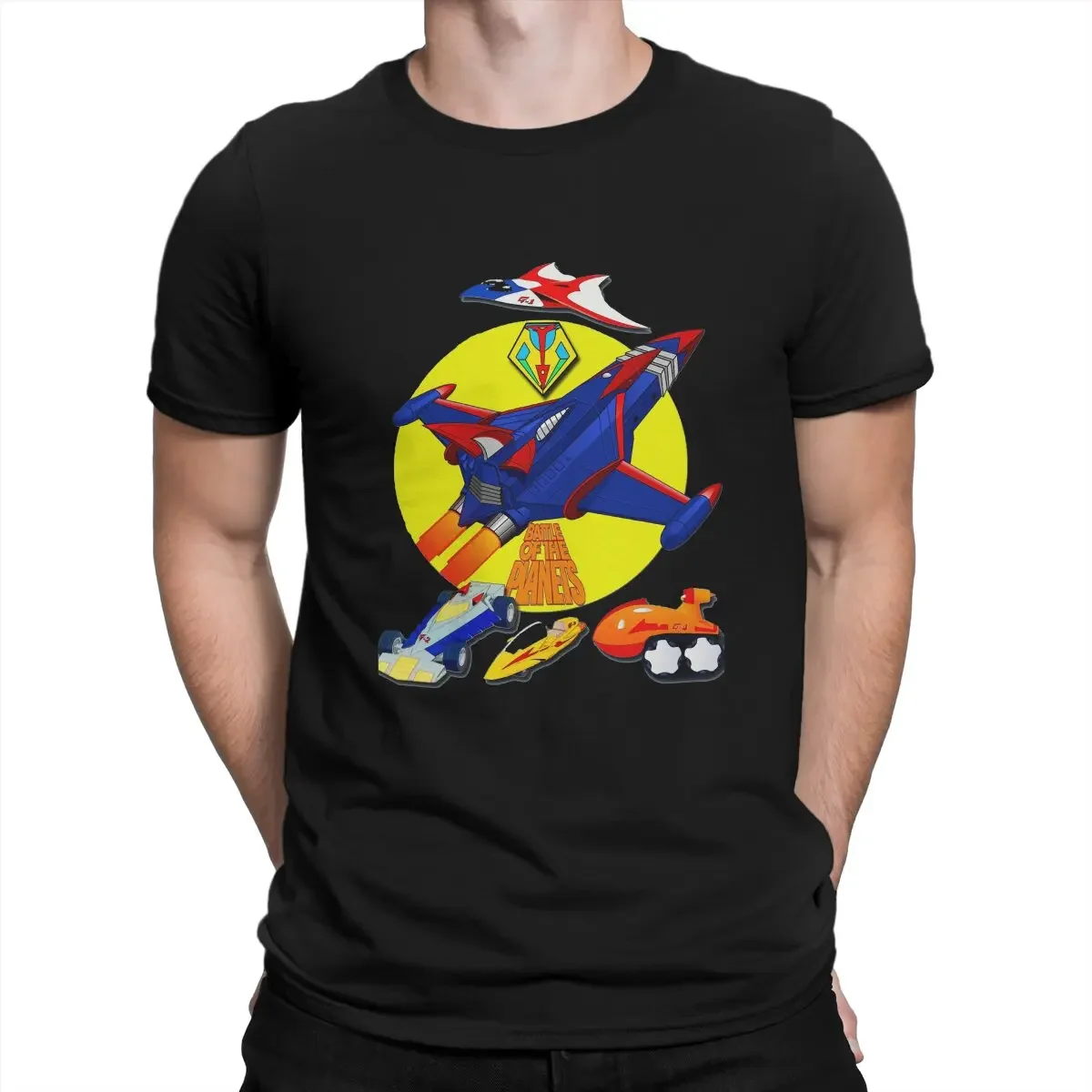 Arrival fashion heavyweight Kagaku -Tai Gatchaman Vehicle Logo T Shirt Punk Men Tees Summer Clothing Harajuku O-Neck TShirt