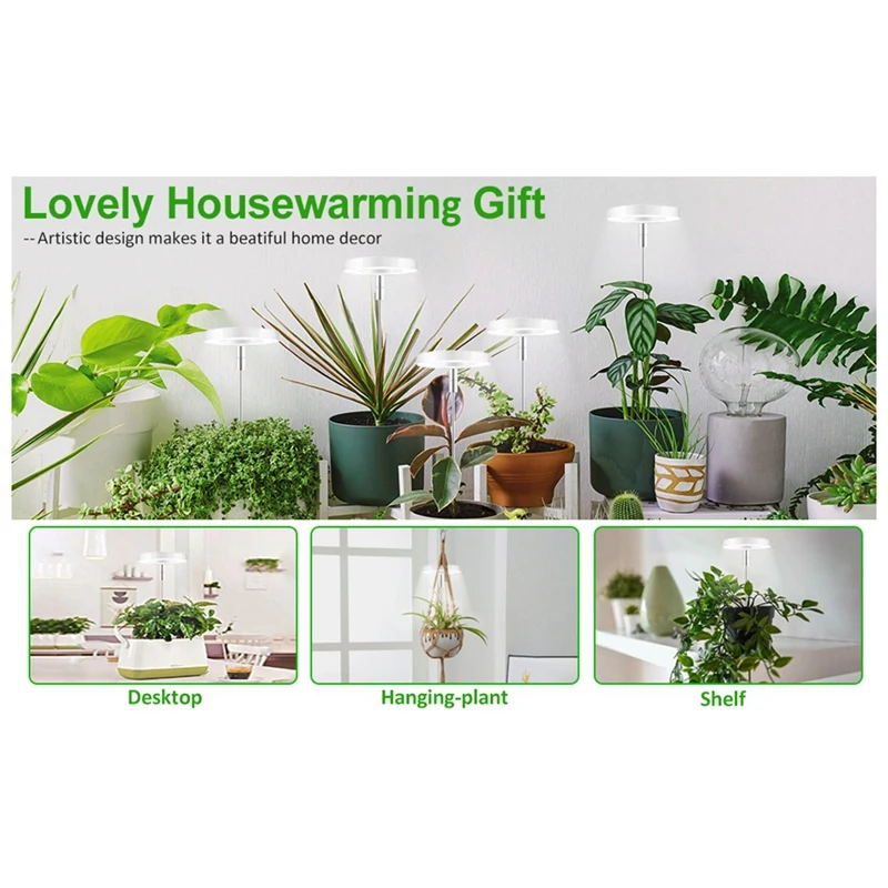 Grow Light, Spectrum LED Plant Light For Indoor Plants, Height Adjustable Grow Light For Flowers & Bonsai Plant Growth