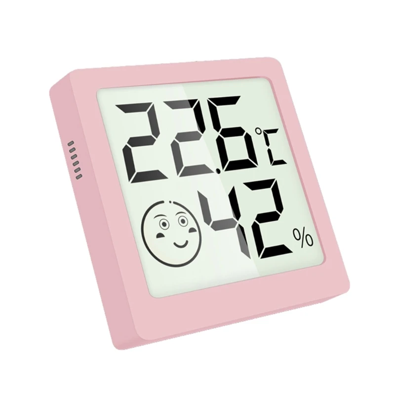 Termometer Digital Dalam Ruangan Mini, Higrometer Termometer Digital Magnetik 517A