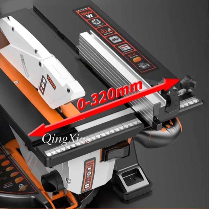 10 Inch 2 In 1 Compound Saw Woodworking Miter Table Saw 45 Degree Aluminum Profile Cutter For Wood Metal Construction Equipment