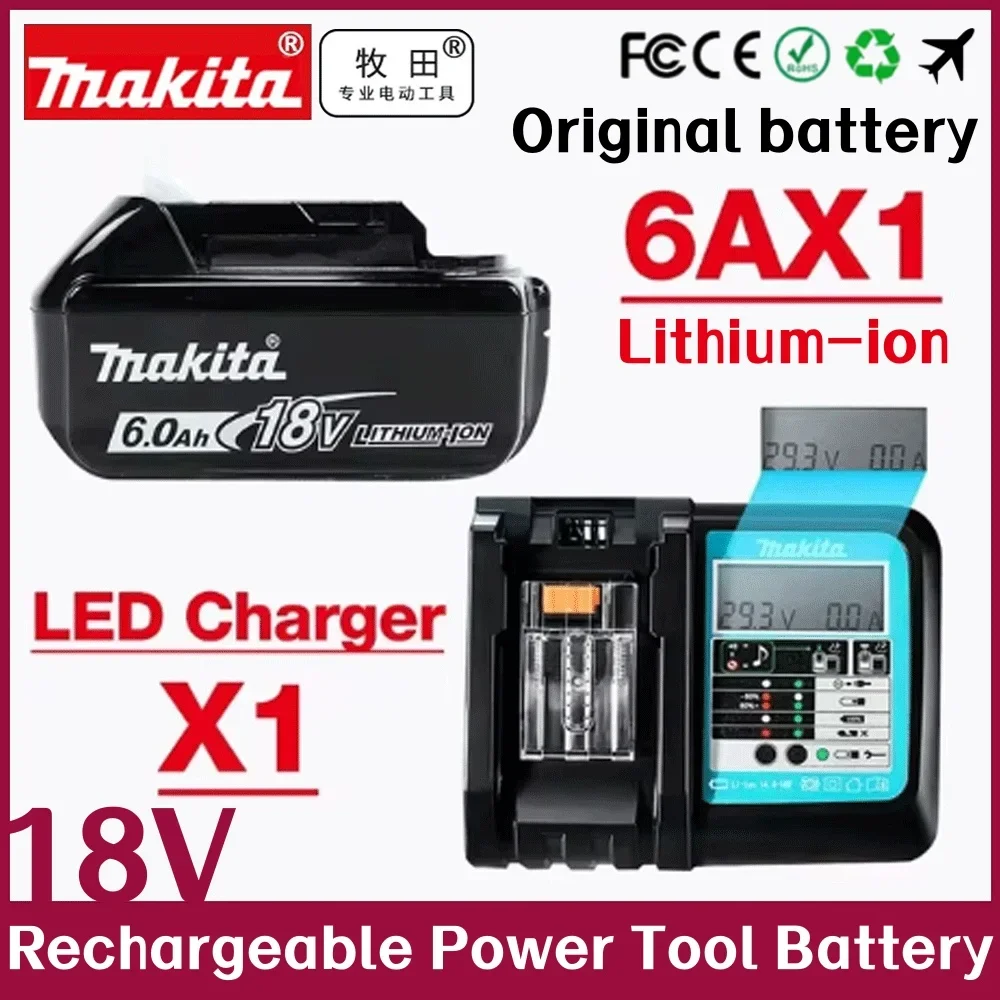 

BL1830B Original Makita 18V 9Ah/6Ah/5Ah/3Ah for Makita Battery BL1850B BL1850 BL1840 BL1860 BL1815 Replacement Lithium Battery