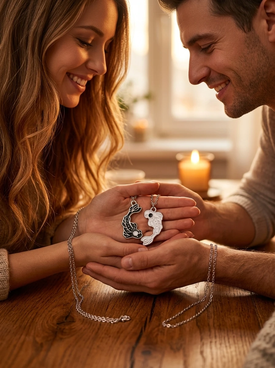2 szt. Magnetyczne naszyjniki  – Magnetic Couple Matching Necklaces recenzja i cena