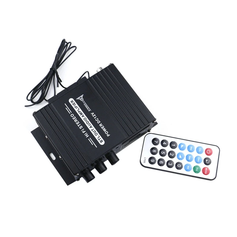 Mini Digital Power Audio Car Amplifier Blue Light Stereo Audio Amplifier For Home Theater Club Music