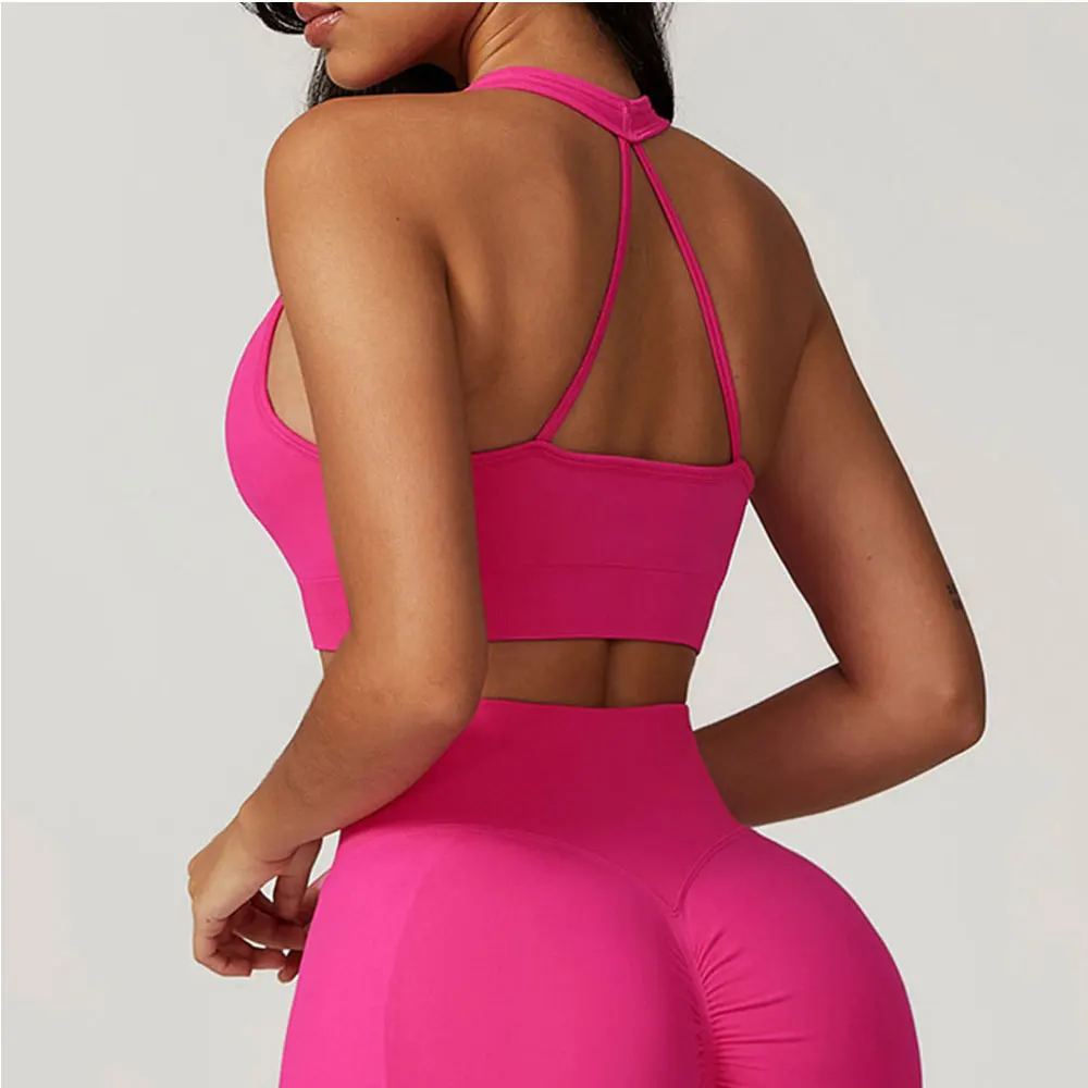 Women Sports Underwear Seamless Workout Bra Top Push Up Fitness Yoga Bra Sport Tops For Women Breathable Running Vest Gym Wear