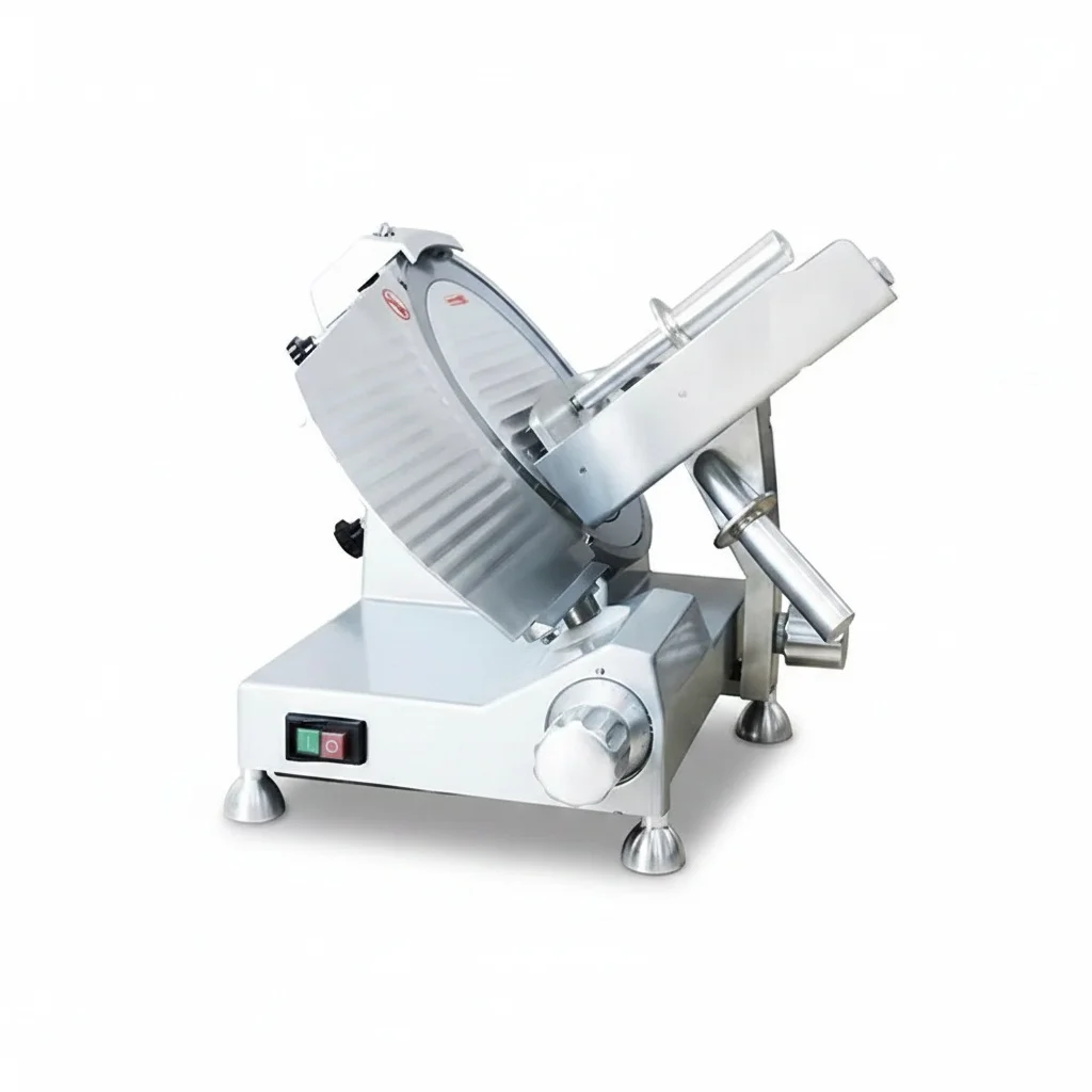 Welldone Commercial Kitchen Food Processing Equipment Heavy-Duty Semi-Automatic Stainless Steel Blade Adjustable Meat Slicers