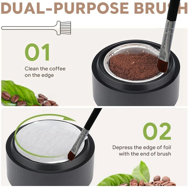 Reusable Coffee Capsule Dics/Lid  For Vertuo Series Pod Empty Case With 50 Pcs Foil Seal Lids Holder Brush Capsule Kit