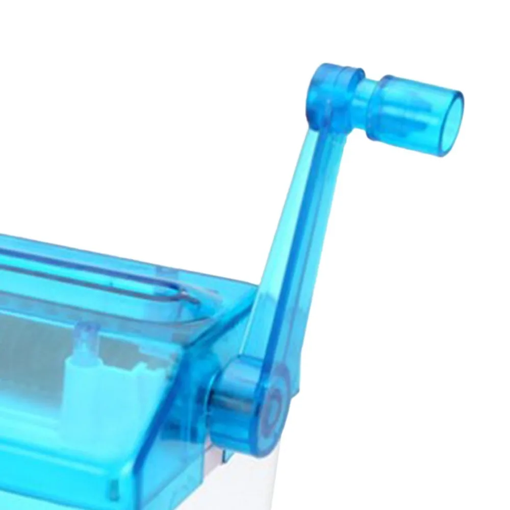 Portable ABS Paper Shredder A4 Transparent Manual Shredder Desktop Manual Use Paper Cutting Machine Daily Use