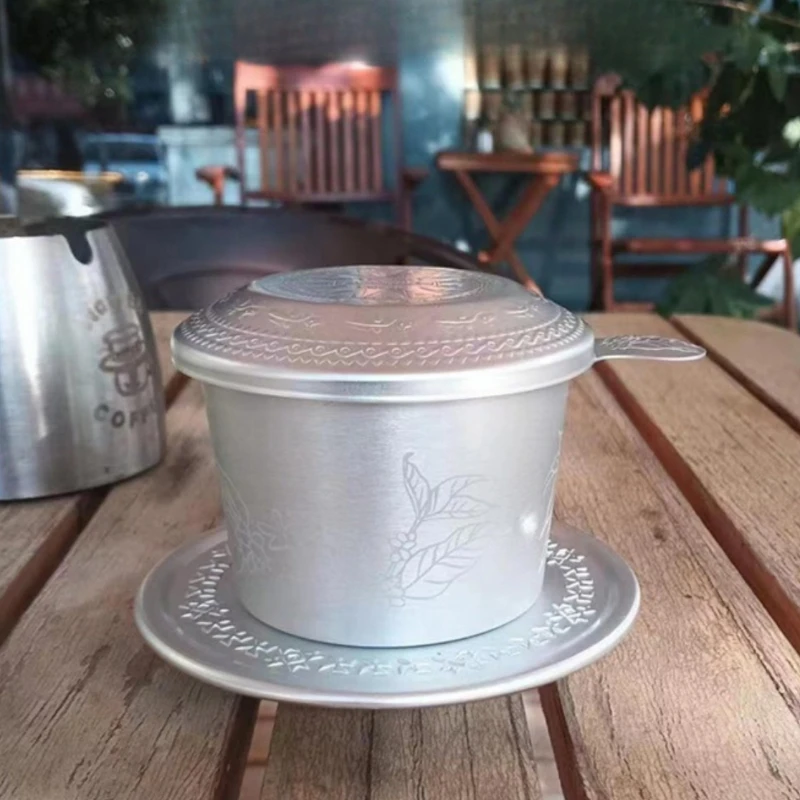 

Вьетнамский фильтр для кофе, набор капельниц, металлическая капельная чашка для заваривания кофе, ручная завариватель для молотого кофейника