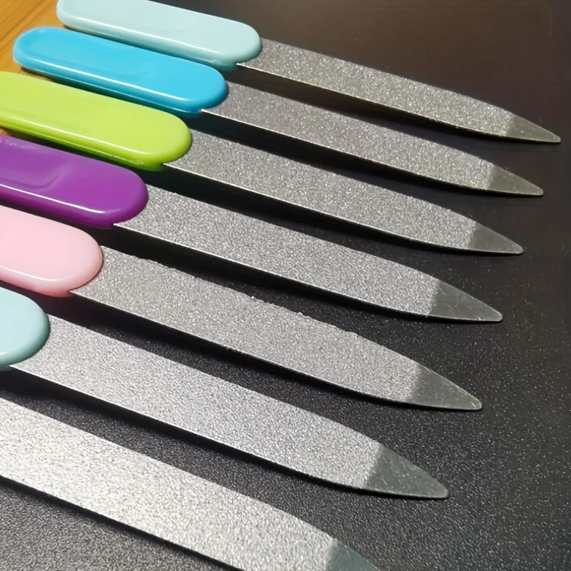 Stainless Steel Nail File Without Fragrance, Double-sided Sandblasting Treatment, Nail Trimming and Polishing Tool Set