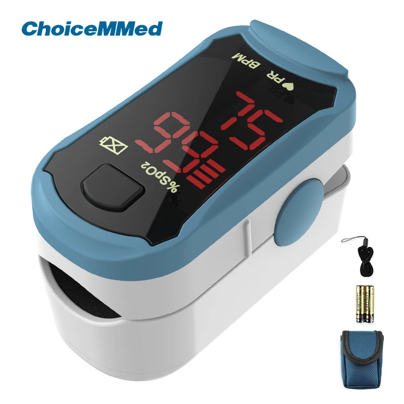 ChoiceMMed Oximeter Medical Finger Pulse Oximeter SpO2 PR Meter Blood Oxygen Meter Pulse Rate Monitor LED Digital Oximeter