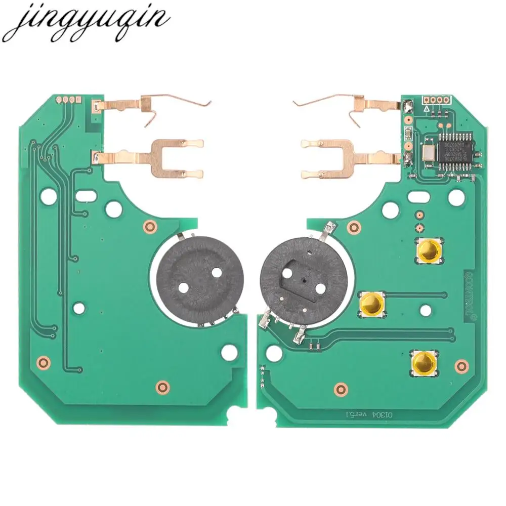 Jingyuqin 3 Buttons 433Mhz ID46 PCF7947 Chip Smart PCB No Include Key For Renault Megane 2 Grand Scenic II