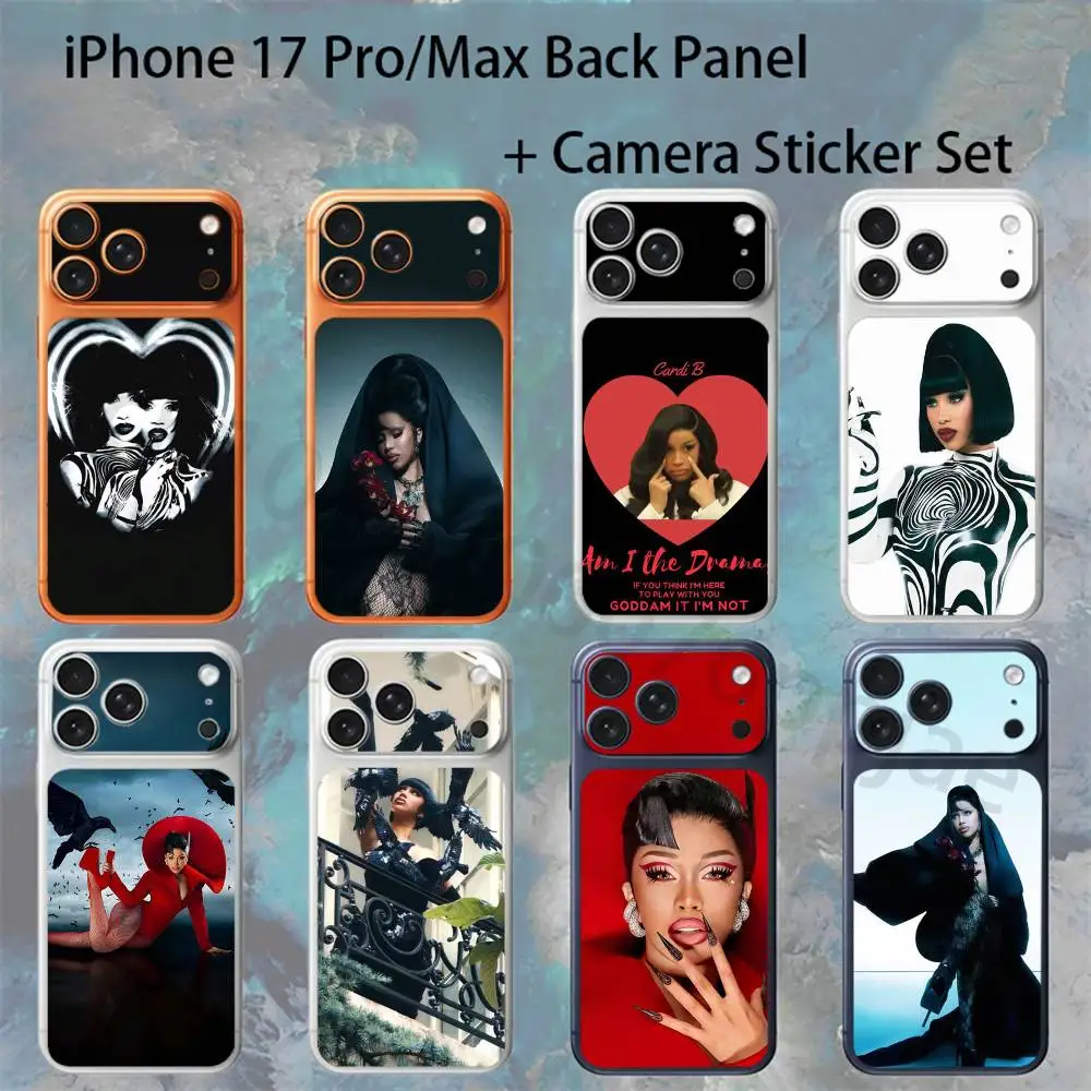 

Am I the Drama C-Cardi B For iPhone 17 pro Max/ pro Full Cover Decal Skin Wrap Colorful Rear Protective Sticker Film