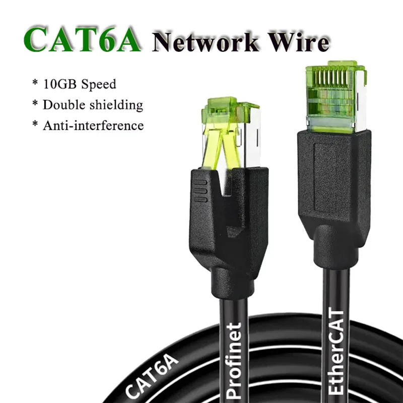 

CAT6A Industrial Servo Profinet Network Cable High Flexible 10 Gigabit EtherCAT Double Shield Router Cable Anti-interference