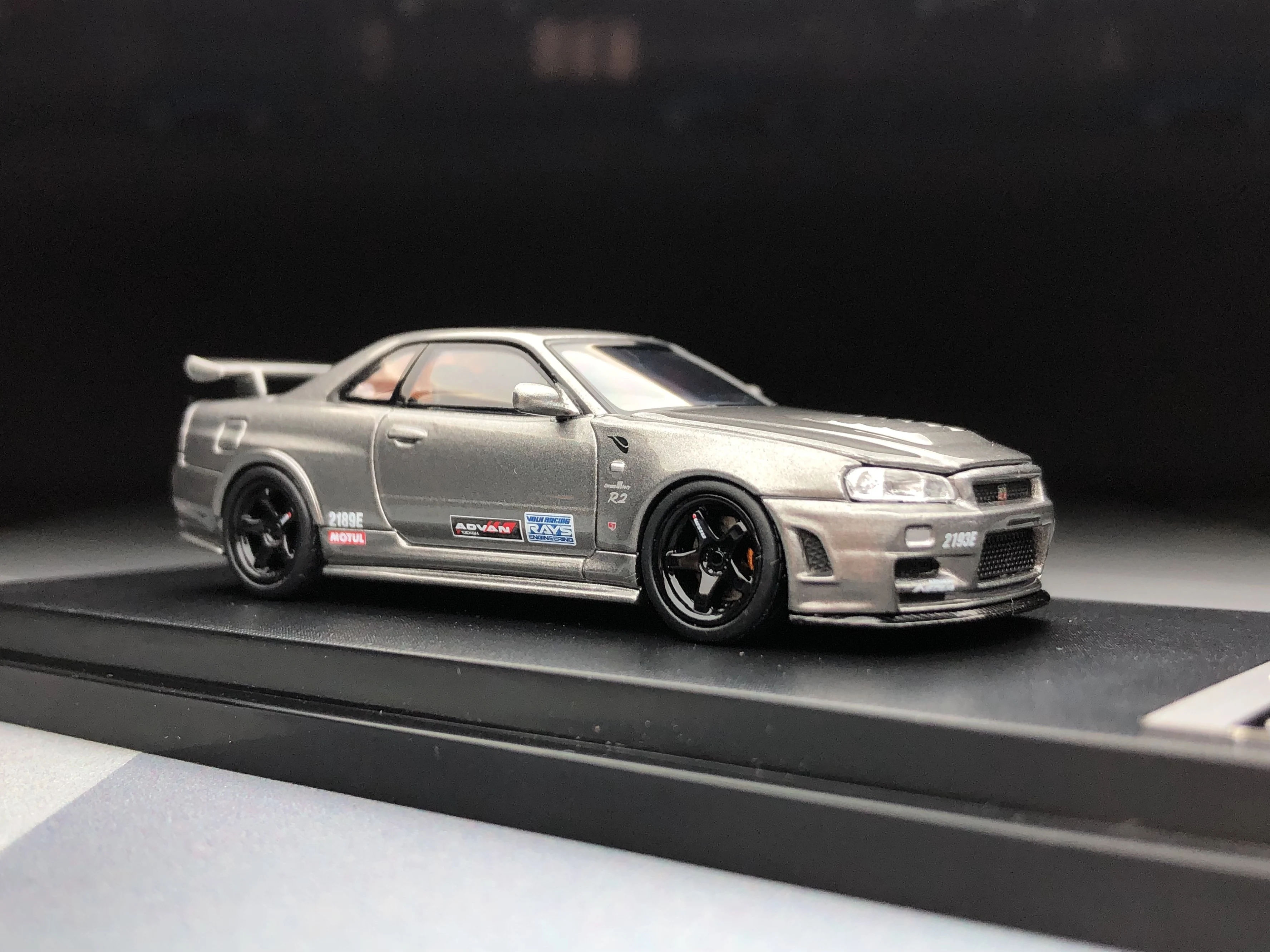 MH SKYLINE GT-R R34(NISMO) CRS VER 1/64 Gary Diecast Model Car Collection Limited Edition Hobby Toys