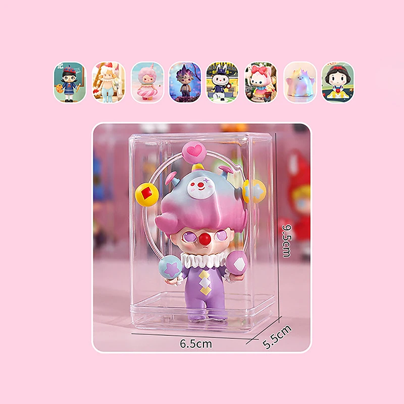 1PC Storage Box Desktop Doll Display Box Single Dustproof Transparent Display Rack Blind Box Storage