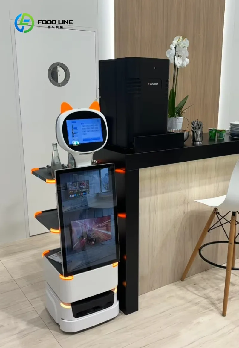 Intelligent Automatic Navigation Food Delivery Robot Smart Waiter Robot Serving Robot for Restaurant Service