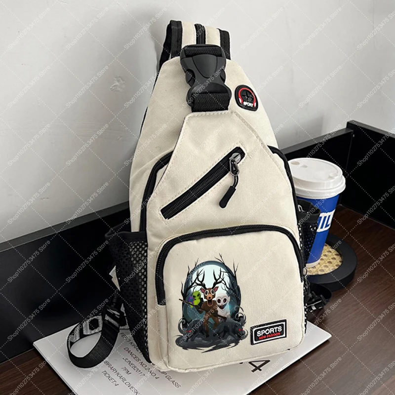 Game 99 Nights in The Forest Kids Crossbody Bag Boy Cartoon Cute Chest Pack Children Anime Printed Storage Pouch Christmas Gifts