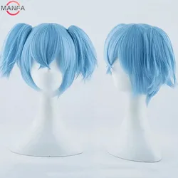 Anime Shiota Nagisa Pruik Sally Face Clip Paardenstaarten Hittebestendig Synthetisch Haar Cosplay Pruik + Pruik Cap
