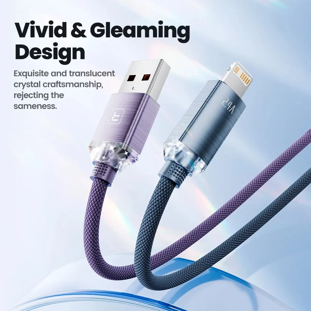 Toocki USB Cable for iPhone 14 13 12 Pro Max 2.4A Fast Charging Lightning Cable Data Wire for iPhone 8 7 6 5 Plus AirPods image 3