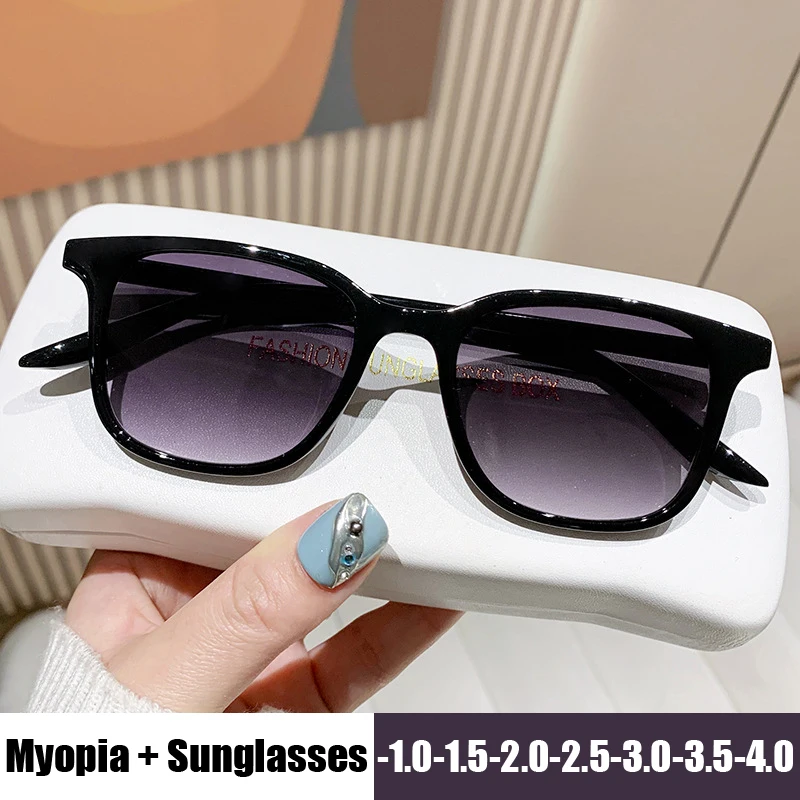 

Square Myopia Glasses New Trendy Fishing Driving Sports Short-sight Sunglasses Retro Women Men's Outdoor UV Eyewear Goggles