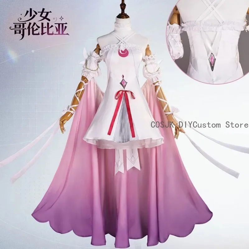 

Genshin Impact Columbina Damselette Cosplay Costume Uniform Anime Clothe Halloween Costumes For Women Man Full Set Party Gift