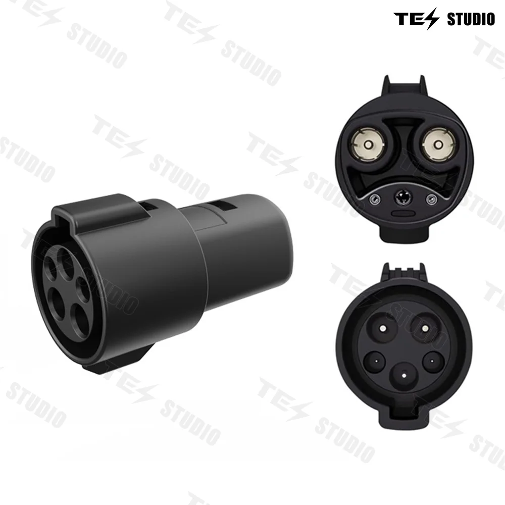 Electric Vehicle EV Connectors Charging Adapter Type 1 to Type 2 to J1772 to GB/T for Tesla EV Charger Adapter