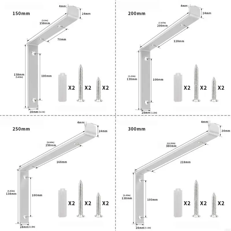 Chân giá mạnh mẽ L góc Khung giá vô hình cho các đơn vị kệ lắp tường JOMD