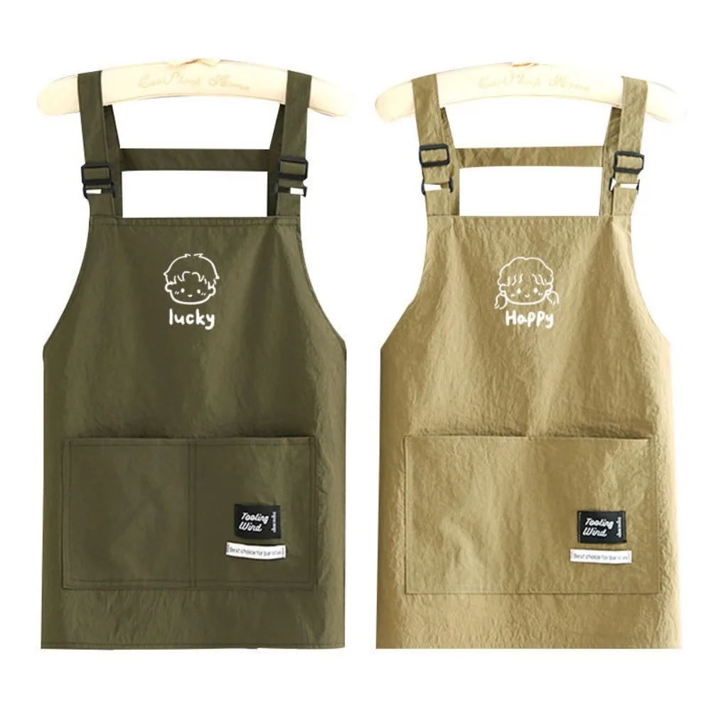 

Cute Cartoon Kitch Apron Anti-fouling Waterproof Cooking Smock Oil-proof Sleeveless Chef Apron for Home Kitchen