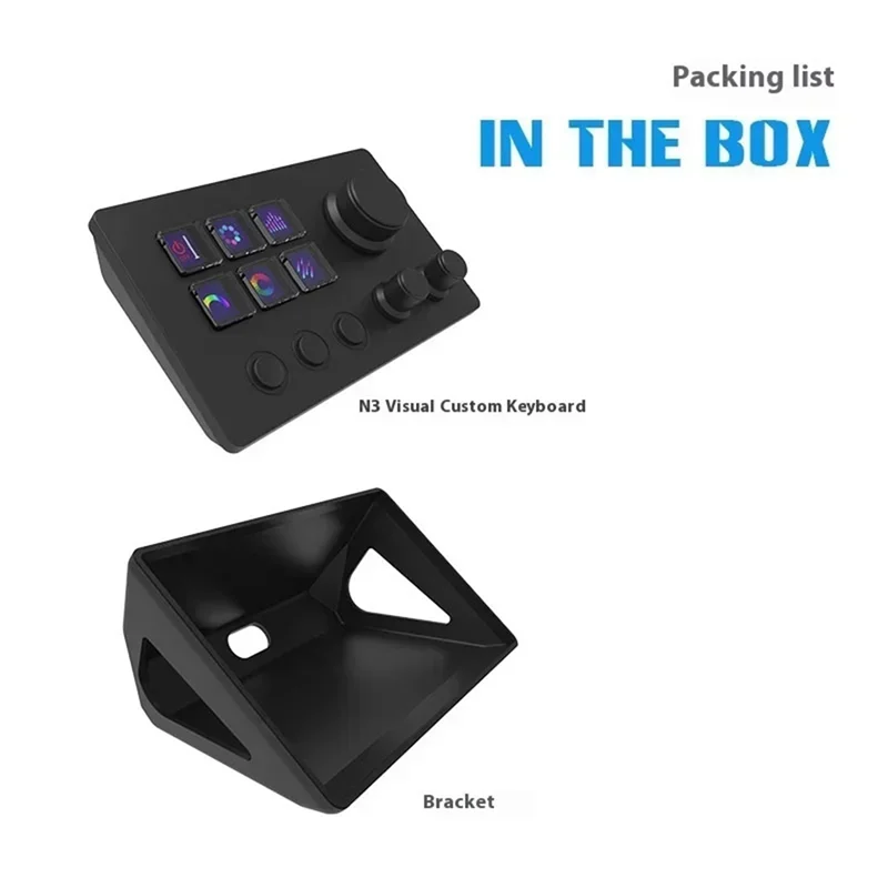 للإصدار العالمي من Streamdeck لوحة مفاتيح بصرية صغيرة لمقبض شاشة سطح المكتب وحدة التحكم المتكاملة تصميم التحرير المباشر