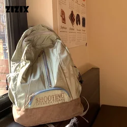 Zaino Y2k da donna borsa da scuola Casual in Nylon stile coreano borsa da viaggio per libri universitari borsa leggera per studenti di moda per ragazza