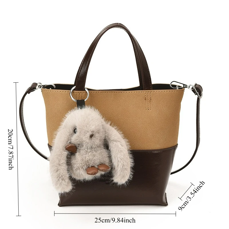 جديد الخريف الشتاء مقبض علوي حقيبة عصرية Versatie دلو حقيبة سعة كبيرة خفيفة الوزن حمل محكم حقائب كتف عادية