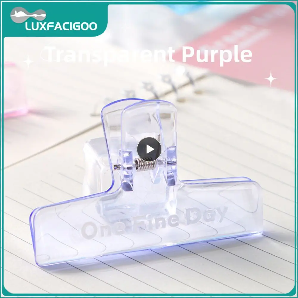 Hand Account Folder Easy To Use Personality Folder Quality Smooth Transparent Clip Office Supplies For Desktop Organization