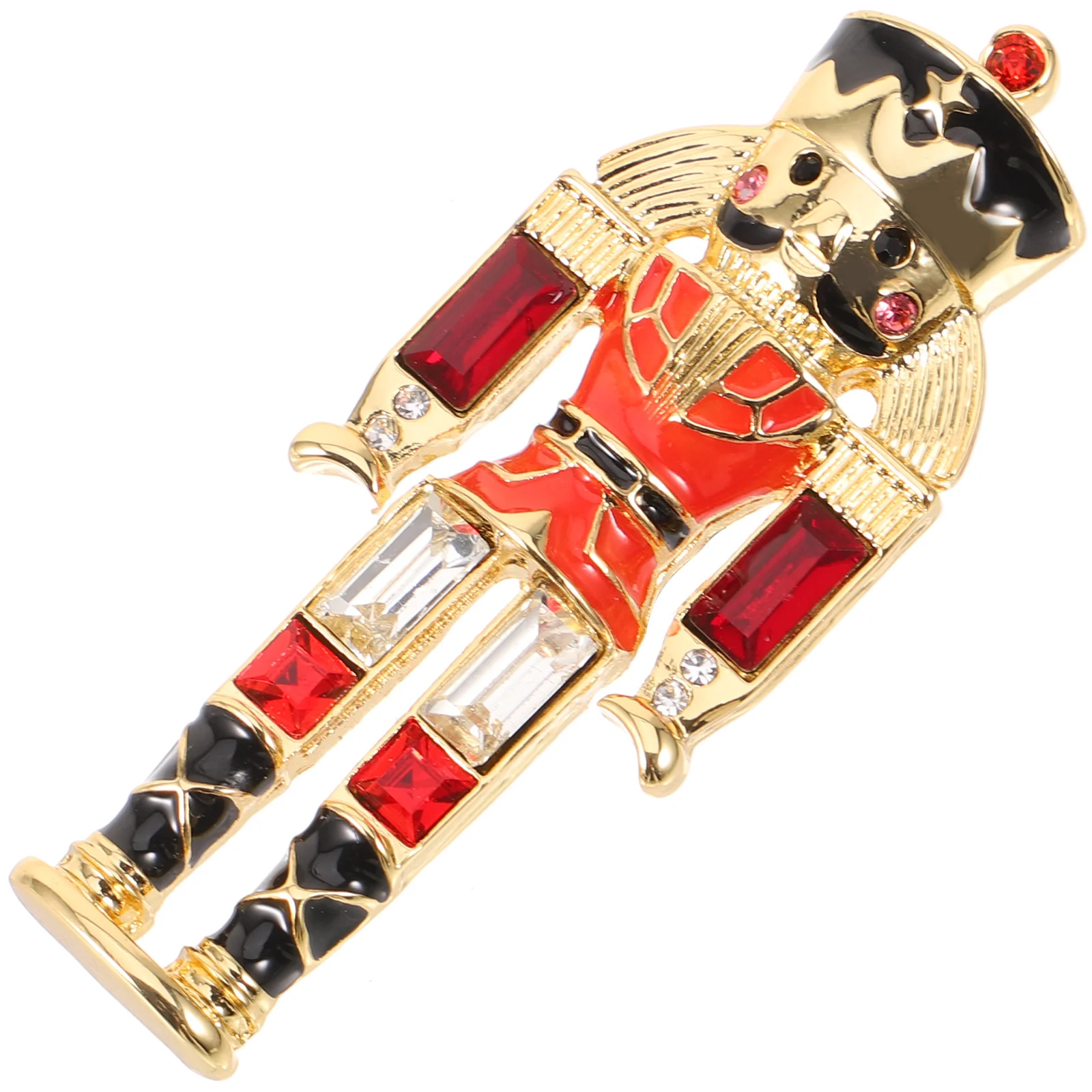 

Nutcracker Soldier Brooch Pin Cute Lapel Pin Decorative Clothes Pin Metal Brooch Pin nutcracker brooch