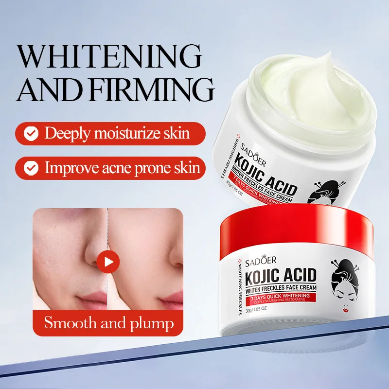 Kojic Acid Whiten Spot Remove Cream Remove Melasma Melanin Correction Skin Improve Skin Dullness Lightening Dark Spots Cosmetics