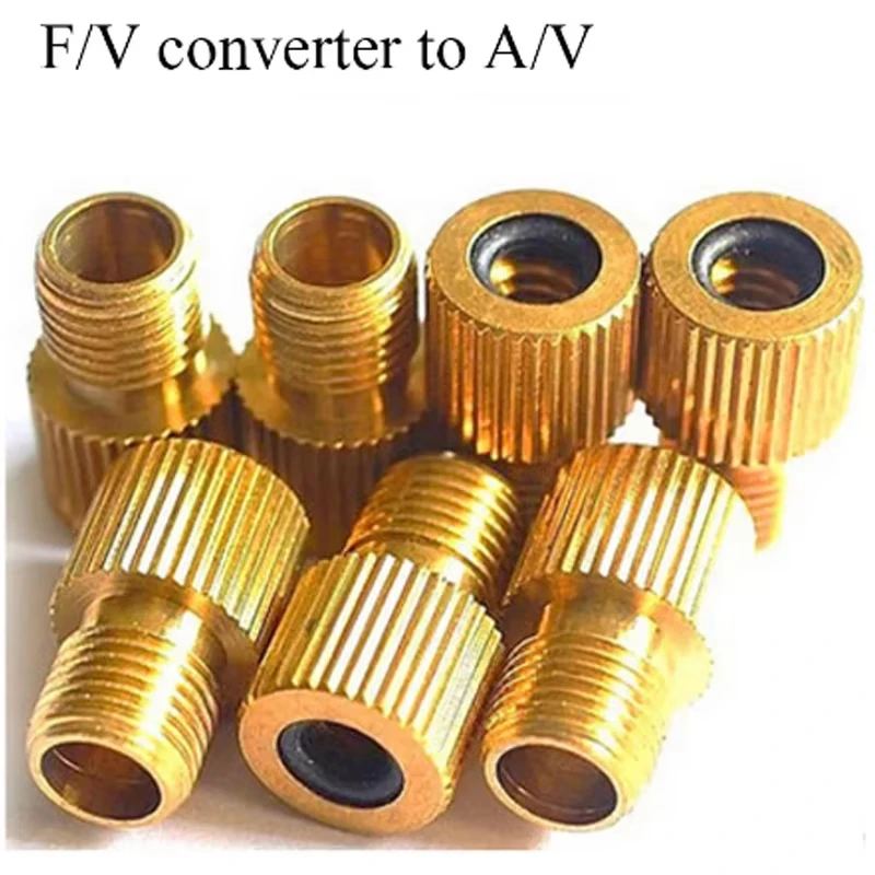 

5/10 шт. адаптер для клапана, горного велосипеда, мотоцикла, езды на велосипеде, надутые линзы для Schrader, маленькие, золотые, с большими колесами, аксессуары для велосипеда