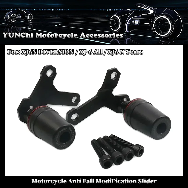 

Motorcycle CNC Falling Protection Frame Slider Fairing Guard Anti Crash Pad Protector For YAMAHA XJ6N DIVERSION / XJ-6 All Years