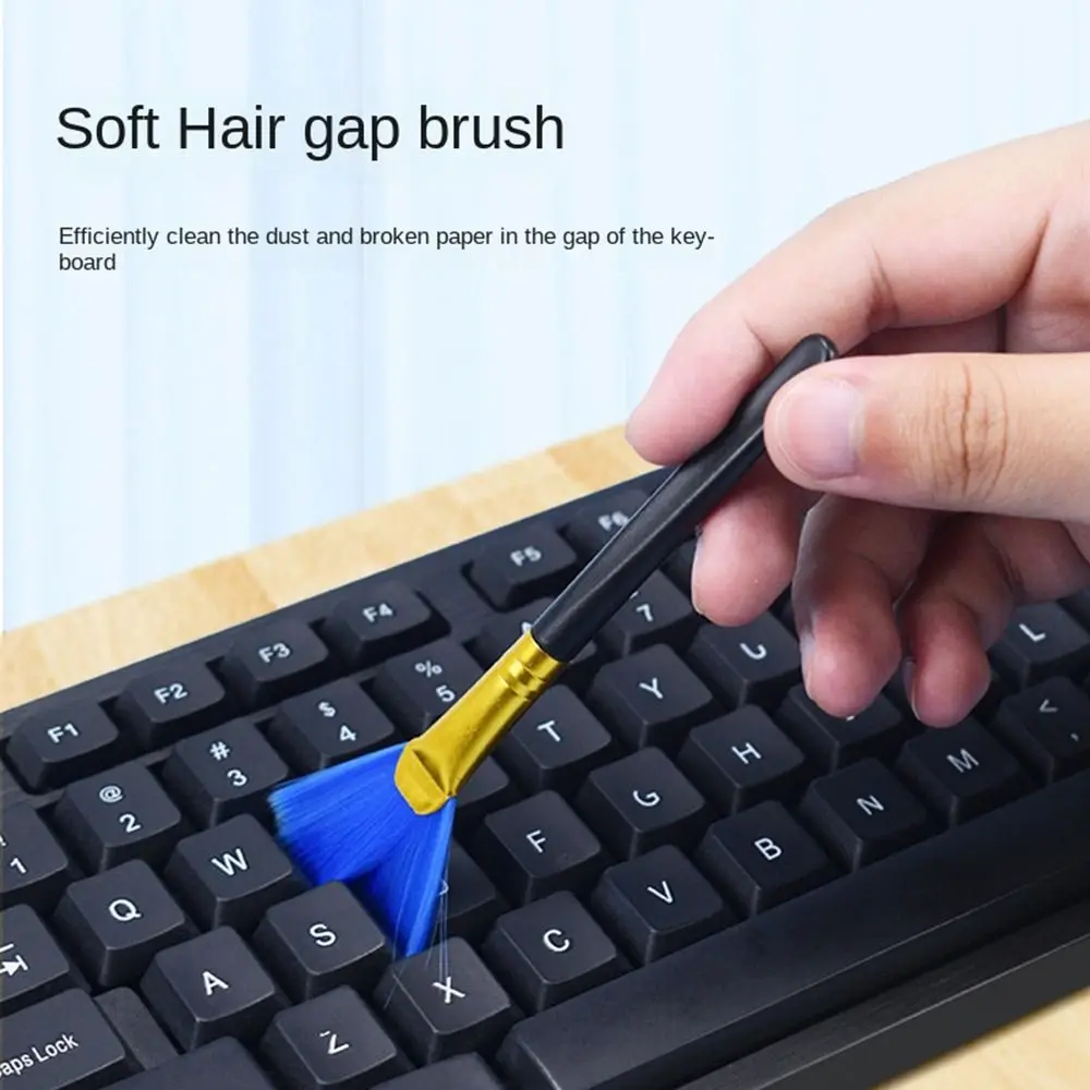 10pcs Keyboard Cleaning Brush Kit Small Computer Dust Brush Cleaner Anti-static For Laptop USB Household Cleaning Tool