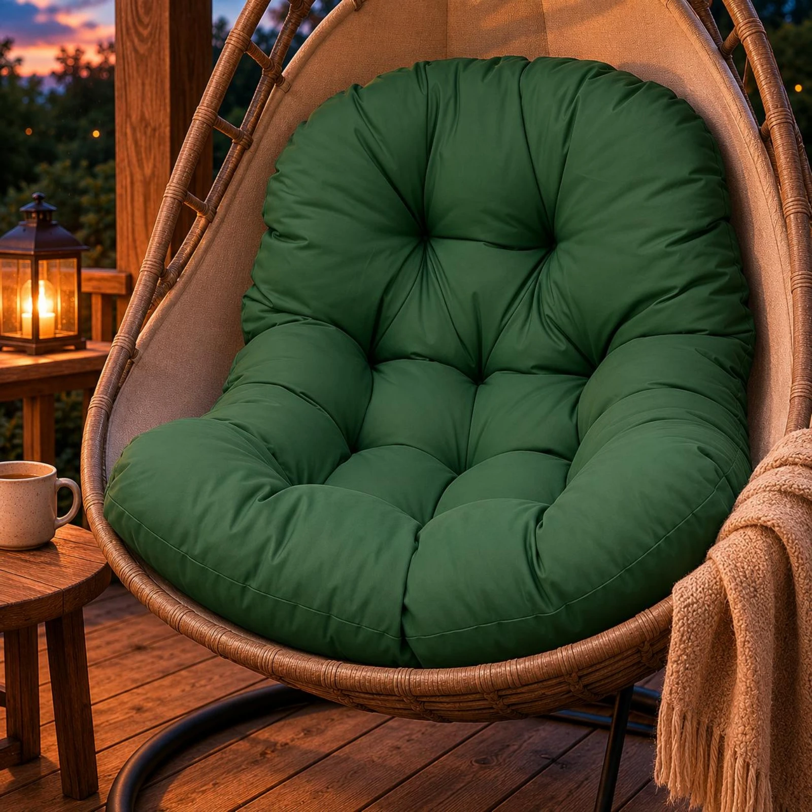 Hanging Chair Cushion Tufted Hanging Basket Chair Cushion Home Furnishing Thick PP Cotton Filled