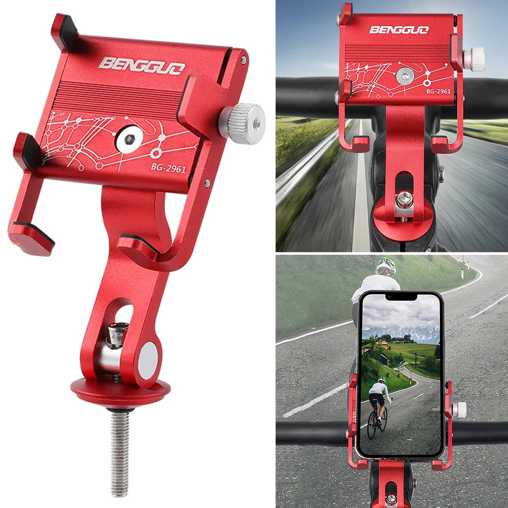 Bicycle Stem Cell Phone Mount Bicycle Mount Phone Holder Bicycle Headset Phone Mount for 1.97 To 3.74 in Smartphone