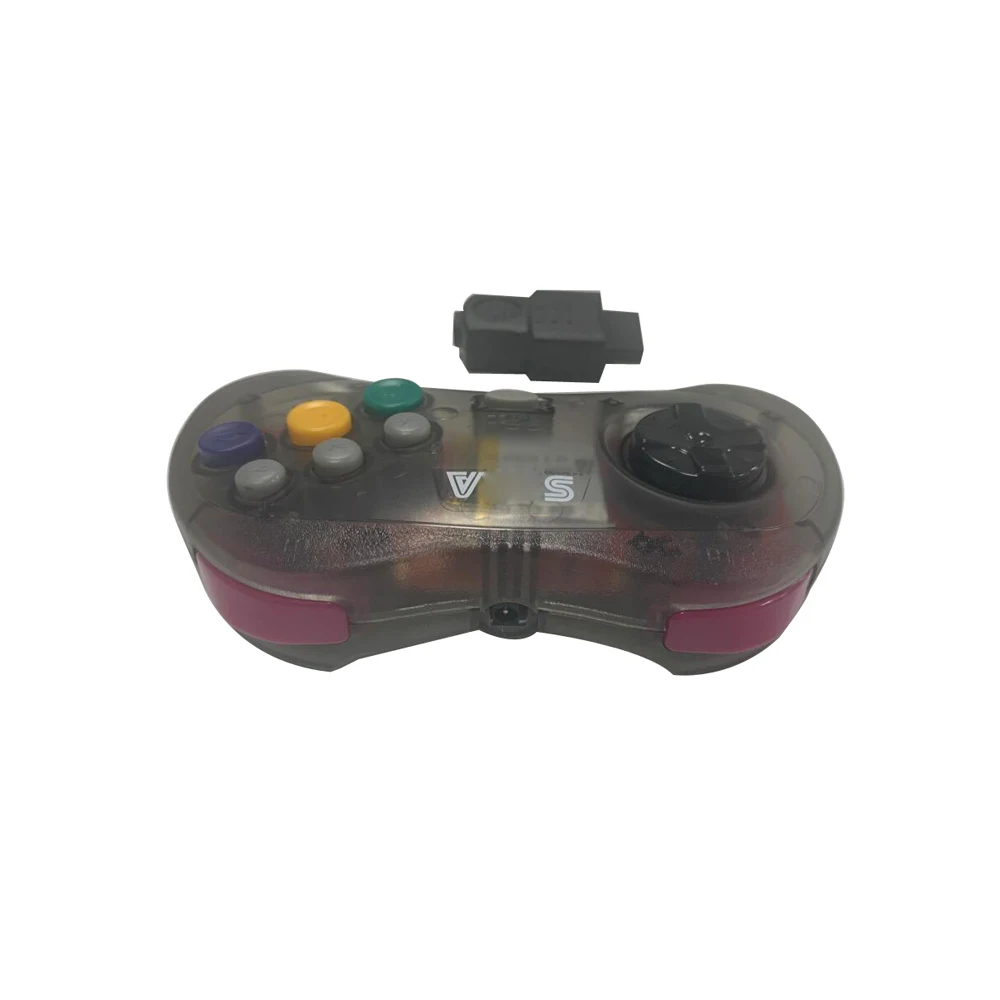 

New arriving Wireless Game Controller for Sega Saturn SS game accessory transparent black