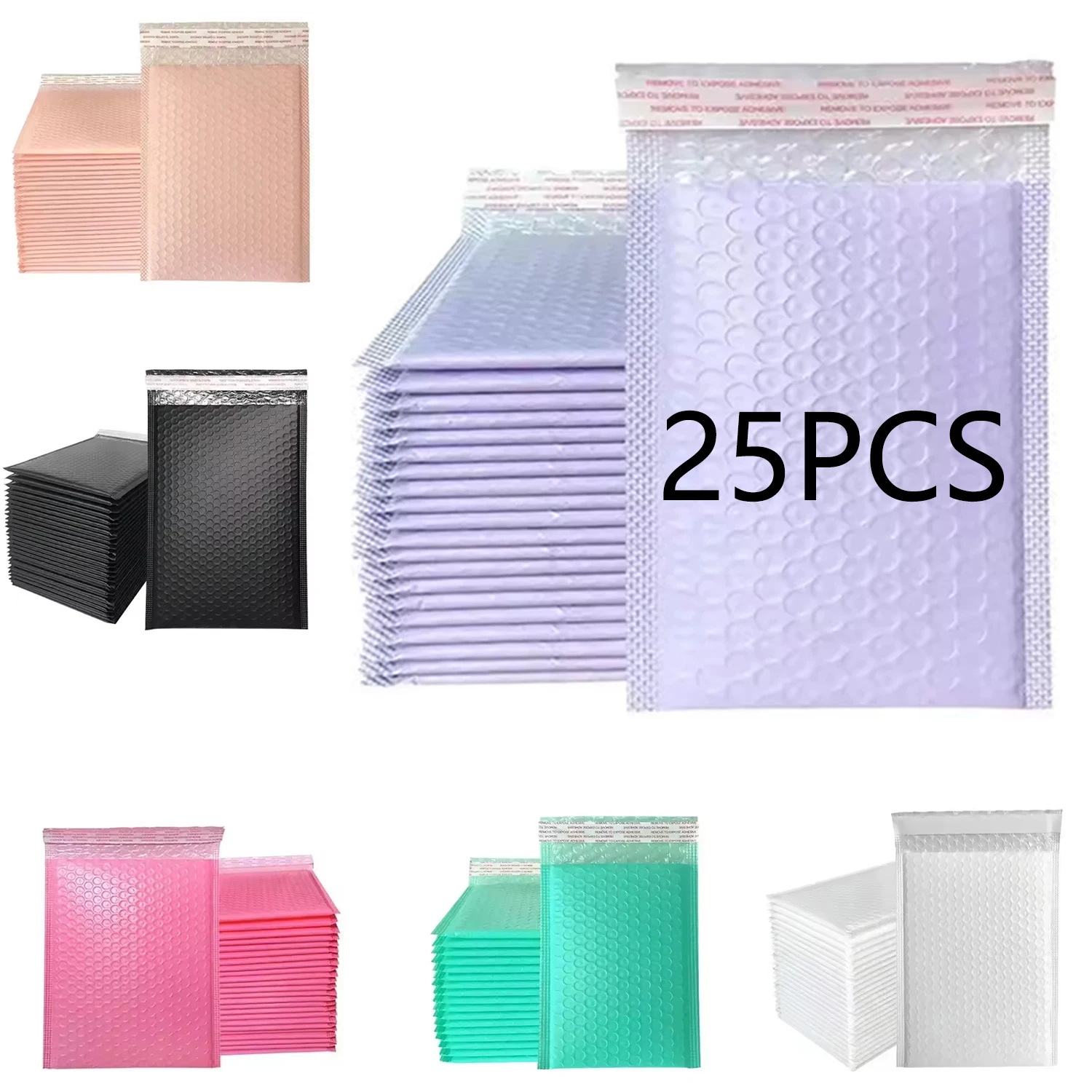 25 PCS/Lot Black Foam Envelope Bags Self Seal Mailers Padded Shipping Envelopes with Bubble Mailing Bag Shipping Packages Bag