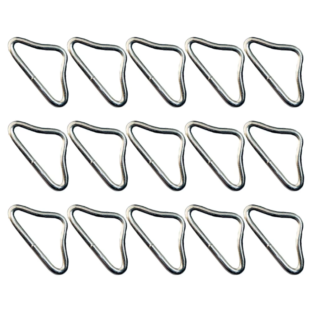 15 Pcs Hoop Trampoline Mesh Iron Ring Child Outdoor Galvanized Steel Wire Metal Craft Buckle