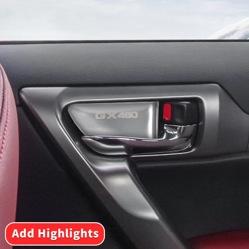 Stainless Steel Door Handle Panel，Lexus GX460 GX 460 2023-2010 2022 2021 2020 2019 2018 2017 Interior Decoration Accessories