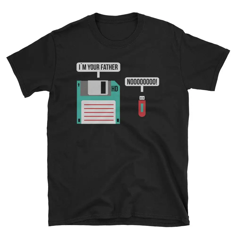 USB Floppy Disk Funny Nerd Geek T Shirt For