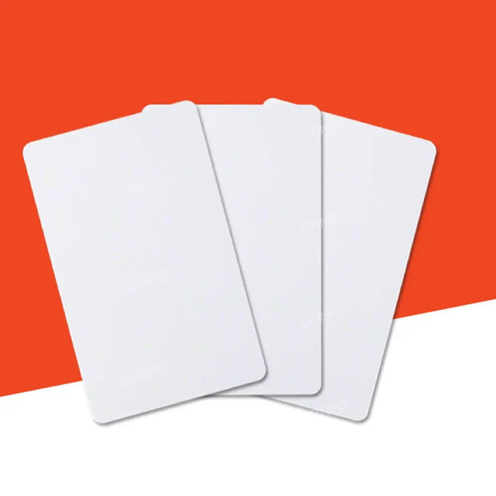 100PCS Soft Touch PVC Contact IC Cards for Hotel Supermarket Parking Access Control Attendance ID