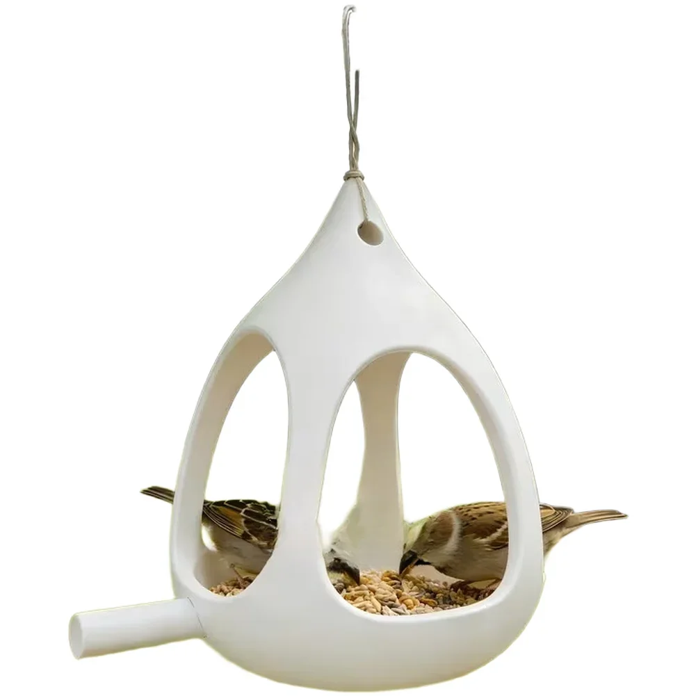 Spherical Bird Feeder For For MINI Birds Outdoor Hanging Garden Decor PET Material With Drainage 11.7x11.7x16.4cm