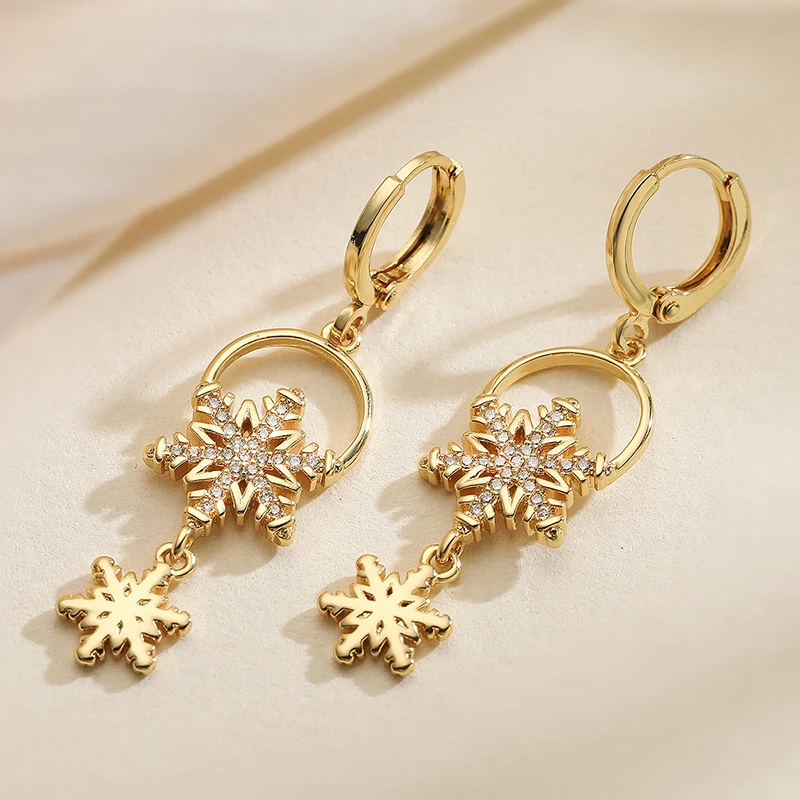 GANPUP Elegante Glänzende Zirkonia-Herz-Ohrhänger für Damen Neue Ohrklemme Modischer Trendschmuck Geschenk für Party серьги – Detail 4