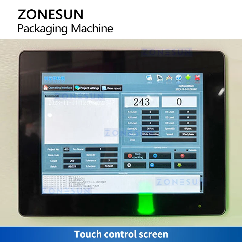 Zonesun CCD conteggio visivo e insaccatrice macchina per il conteggio e l'imballaggio della visione dei componenti elettronici ZS-JSP20