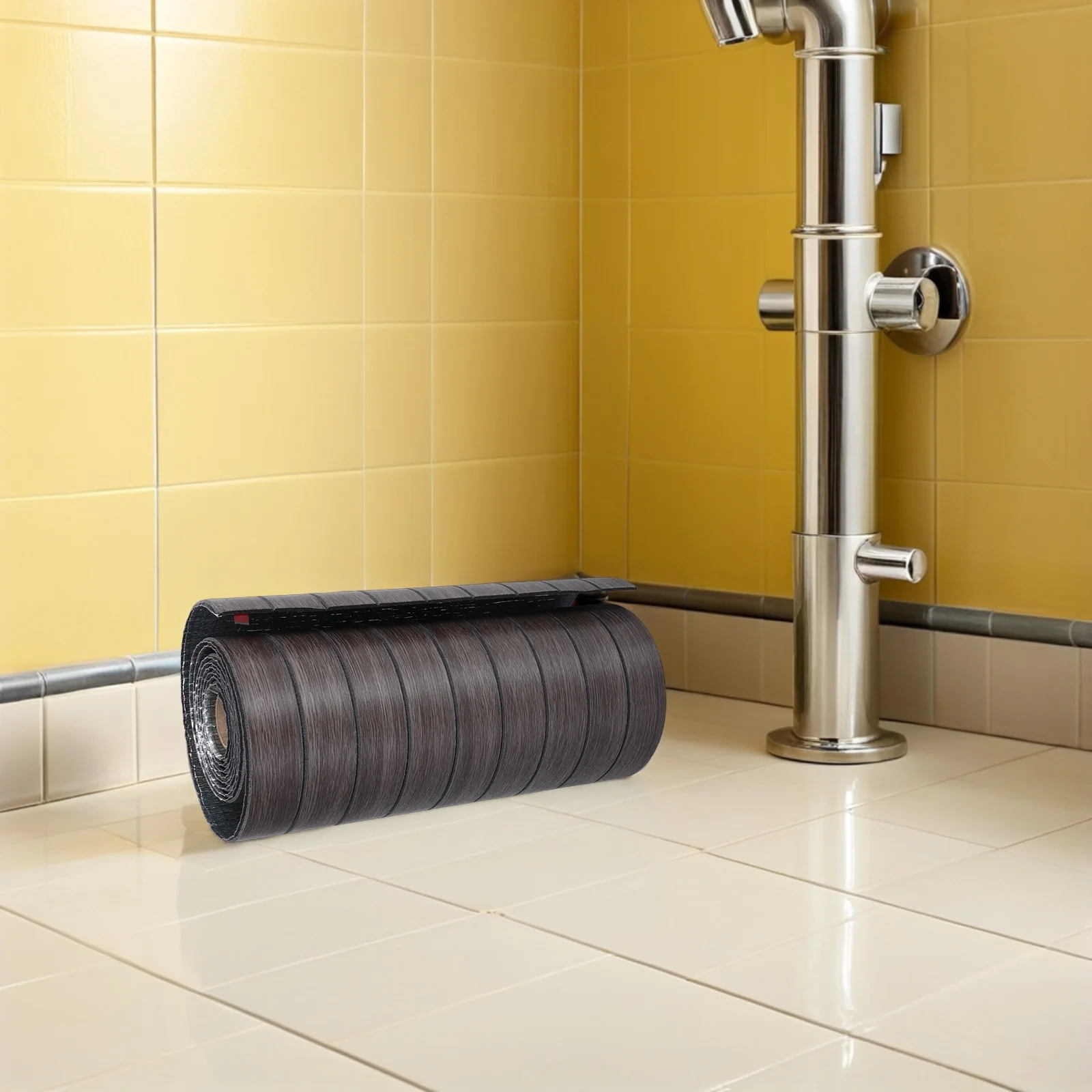 

3D Waterproof Wall Panels Self Adhesive Peel Stick Pvc Texture Panels For Bathroom Bedroom 40Cmx300Cm Dark Brown Soundproof